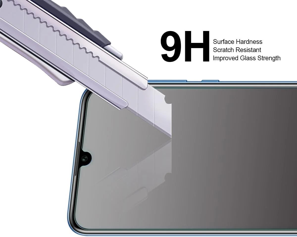 محافظ صفحه نمایش شیشه ای حرارت دیده [2 عددی] Supershieldz برای Huawei (Honor 10 Lite)، ضد خش، بدون حباب، تعویض مادام العمر