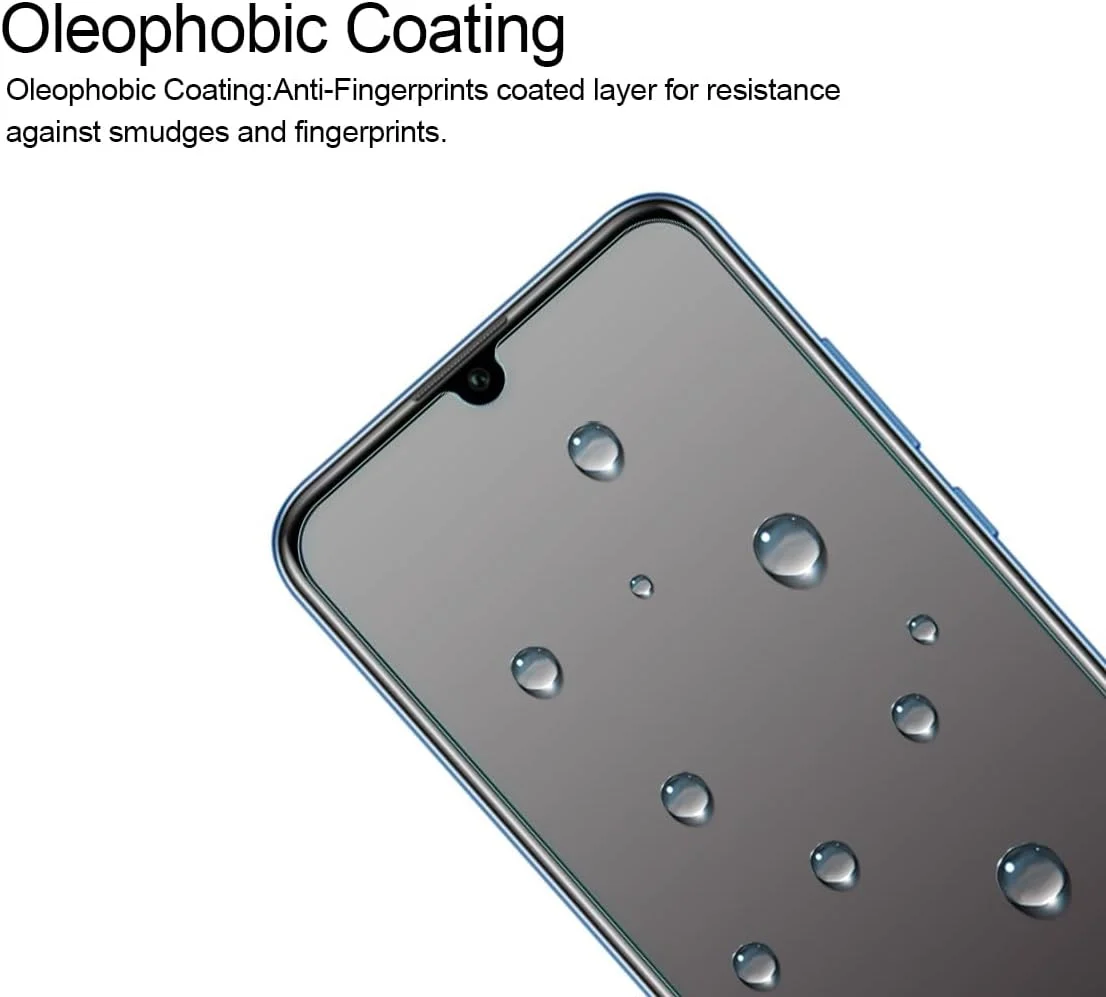 محافظ صفحه نمایش شیشه ای حرارت دیده [2 عددی] Supershieldz برای Huawei (Honor 10 Lite)، ضد خش، بدون حباب، تعویض مادام العمر