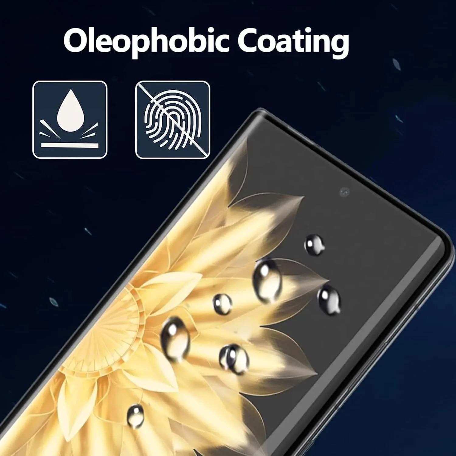 محافظ صفحه نمایش شیشه ای حریم خصوصی و محافظ لنز دوربین Moninsta [بسته 2+2 عددی] سازگار با گوشی Honor Magic V2، سختی 9H، ضد خش و ضد جاسوسی