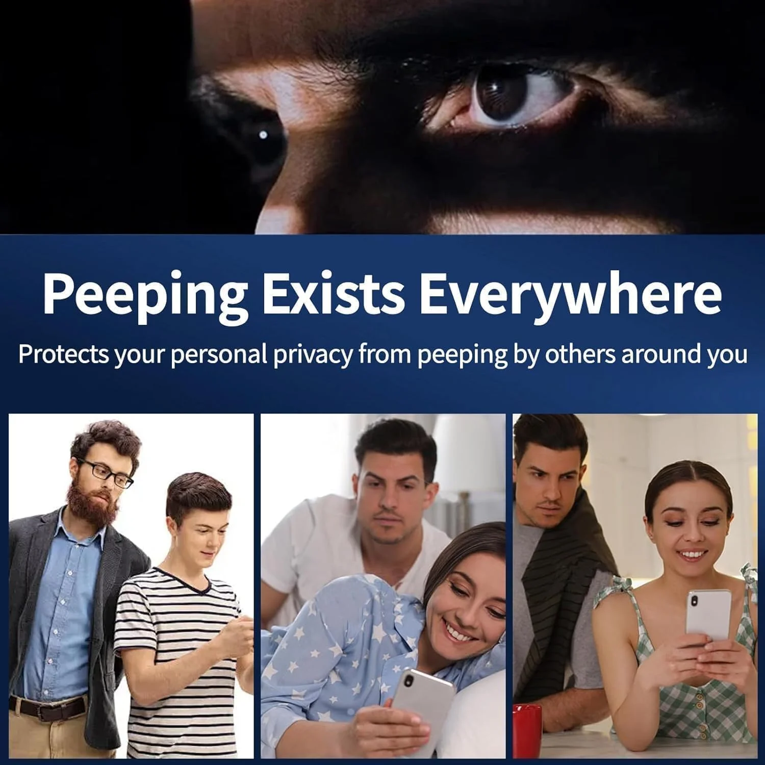 محافظ صفحه نمایش شیشه ای حریم خصوصی و محافظ لنز دوربین Moninsta [بسته 2+2 عددی] سازگار با گوشی Honor Magic V2، سختی 9H، ضد خش و ضد جاسوسی