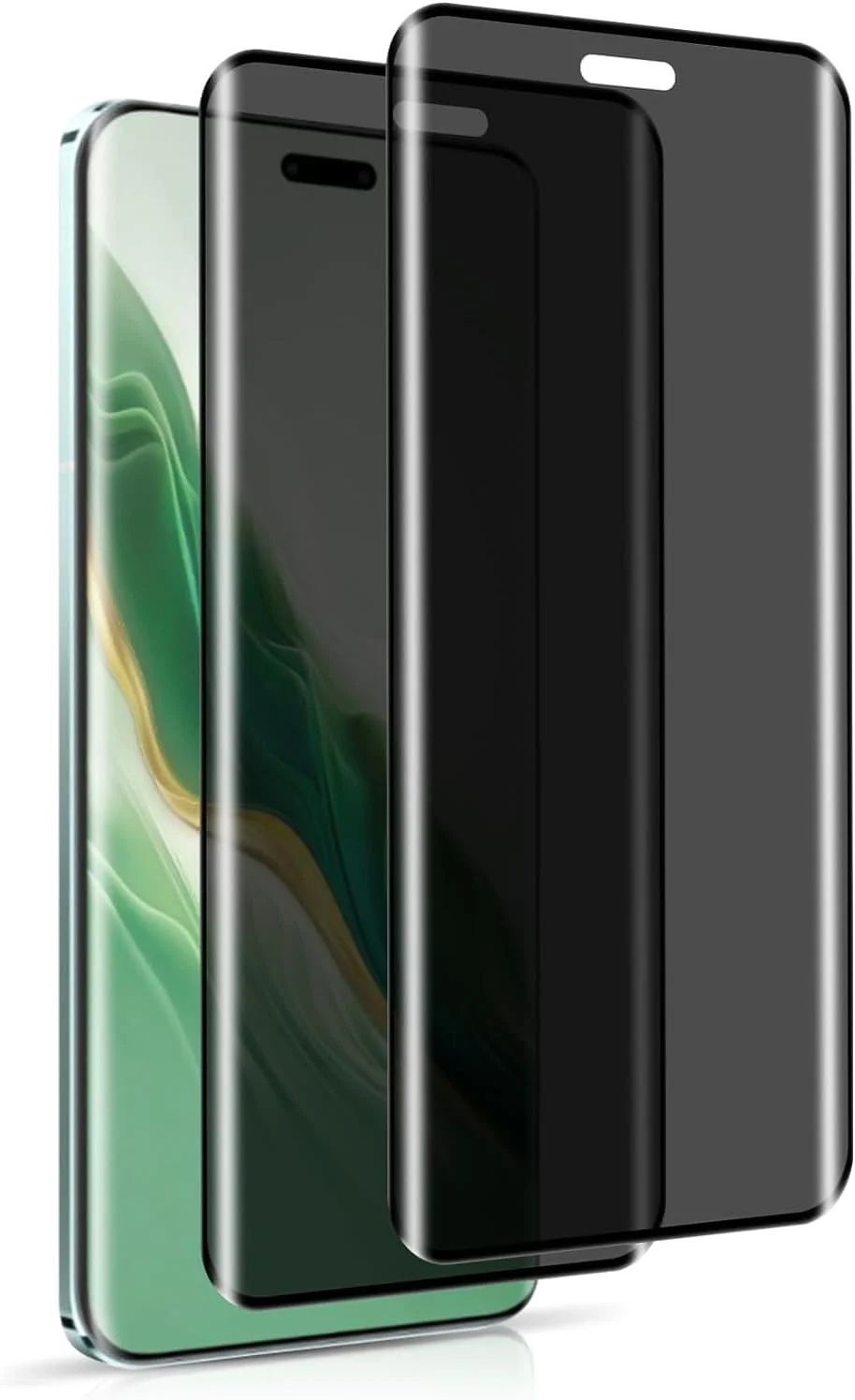 [بسته 2 عددی] محافظ صفحه نمایش ضد جاسوسی سازگار با HONOR Magic7 Pro - صفحه نمایش شیشه ای حریم خصوصی، فیلم شیشه ای سه بعدی، محافظ ضد خش ضد نگاه دزدکی با سختی 9H