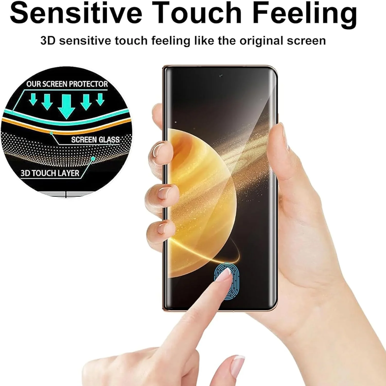 محافظ صفحه نمایش شیشه ای حریم خصوصی و محافظ لنز دوربین Moninsta [بسته 2+2 عددی] سازگار با گوشی Honor Magic V2، سختی 9H، ضد خش و ضد جاسوسی