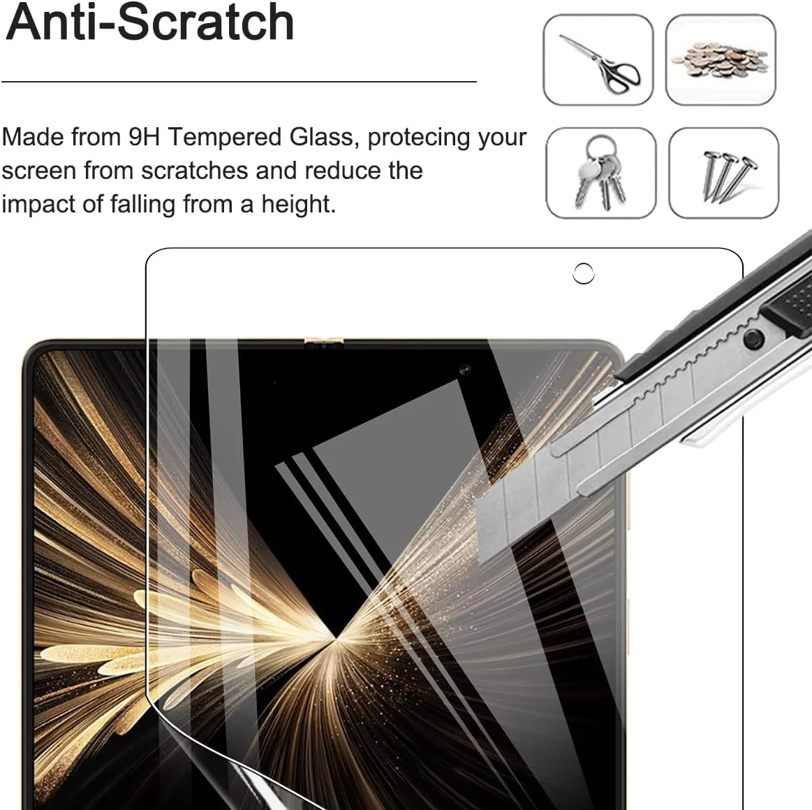 محافظ صفحه نمایش داخلی الاستیک CONAPIKA بسته 2 عددی برای گوشی آنر مجیک V5، فیلم هیدروژل TPU نرم و شفاف HD، ضد خش، خود ترمیم شونده، بدون حباب [غیر شیشه ای] به همراه ابزار نصب