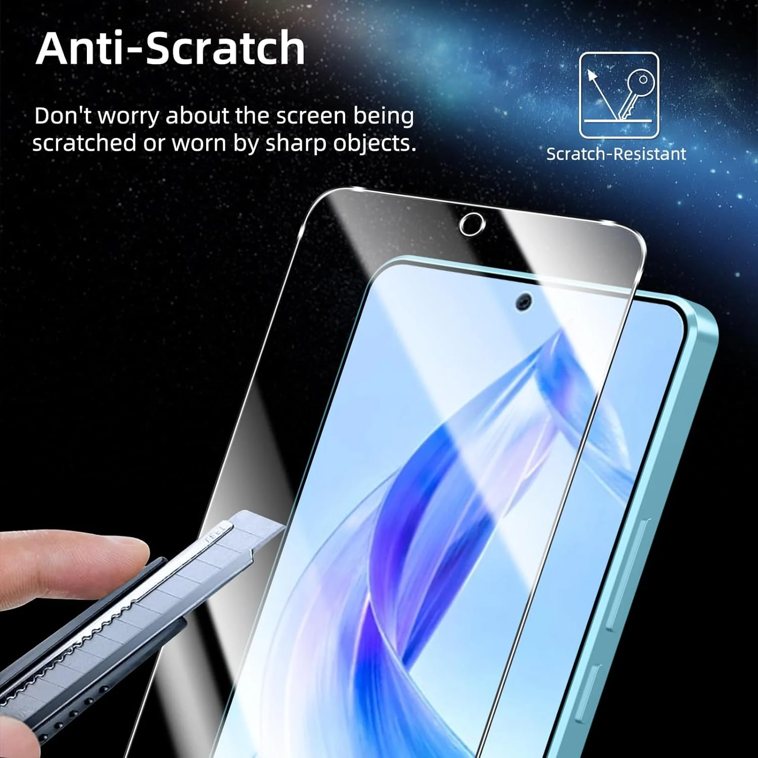 محافظ صفحه نمایش Coiwxmoi بسته 2 عددی برای گوشی Honor 90 Lite 5G، شیشه محافظ تمام صفحه با سختی 9H، محافظ صفحه نمایش فوق العاده شفاف HD، مقاوم در برابر خش، بدون حباب، شیشه حرارت دیده ضد اثر انگشت