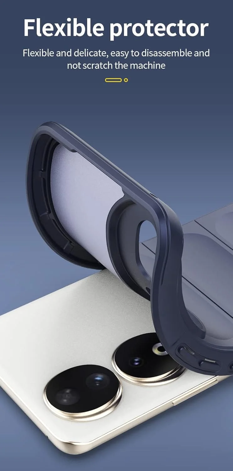 کاور GMUJIAO سازگار با Honor 90، ضد لغزش، ضد ضربه، ضد خش، محافظ با 2 محافظ صفحه نمایش شیشه ای حرارت دیده [مقاوم در برابر خراش] - مشکی