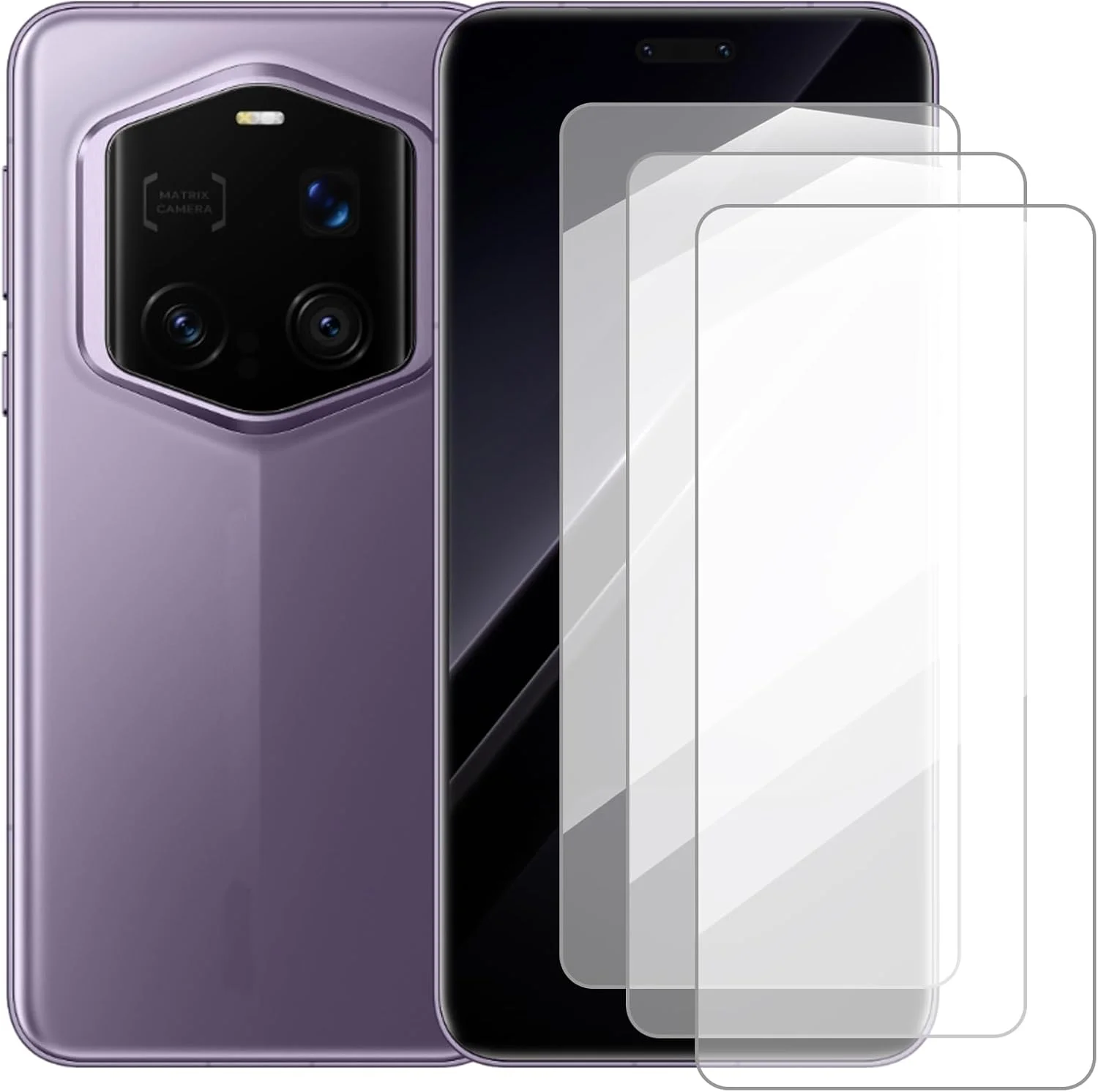 محافظ صفحه نمایش دامولون سازگار با هوآوی آنر مجیک 7 RSR (6.8 اینچ) [بسته 3 عددی] محافظ صفحه نمایش شیشه ای مناسب برای هوآوی آنر مجیک 7 RSR، فیلم محافظ شیشه ای تمپر شده