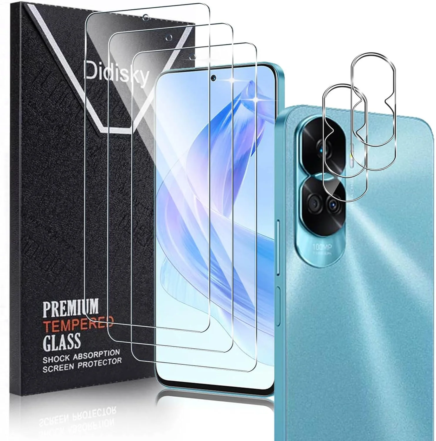 محافظ صفحه نمایش شیشه ای حرارت دیده دیدیسکی (3+2 عددی) برای گوشی آنر 90 لایت، شامل 3 عدد محافظ صفحه نمایش شیشه ای حرارت دیده و 2 عدد محافظ لنز دوربین، سختی 9H، نصب آسان محافظ صفحه نمایش شیشه ای حرارت دیده دیدیسکی (3+2 عددی) برای گوشی آنر 90 لایت، شامل 3 عدد محافظ صفحه نمایش شیشه ای حرارت دیده و 2 عدد محافظ لنز دوربین، سختی 9H، نصب آسان