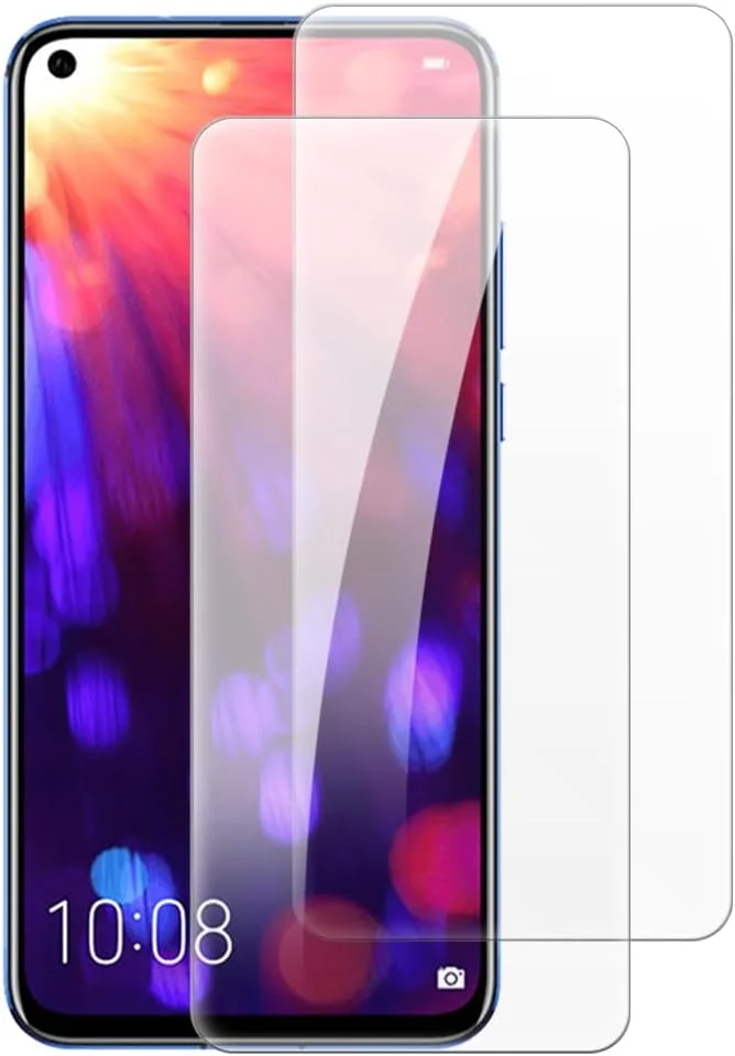 شنتایم [بسته 2 عددی] محافظ صفحه نمایش شیشه ای حرارت دیده سازگار با هوآوی Honor View 20 (6.4 اینچ)، شفاف HD ضد خش بدون حباب، سازگار با قاب