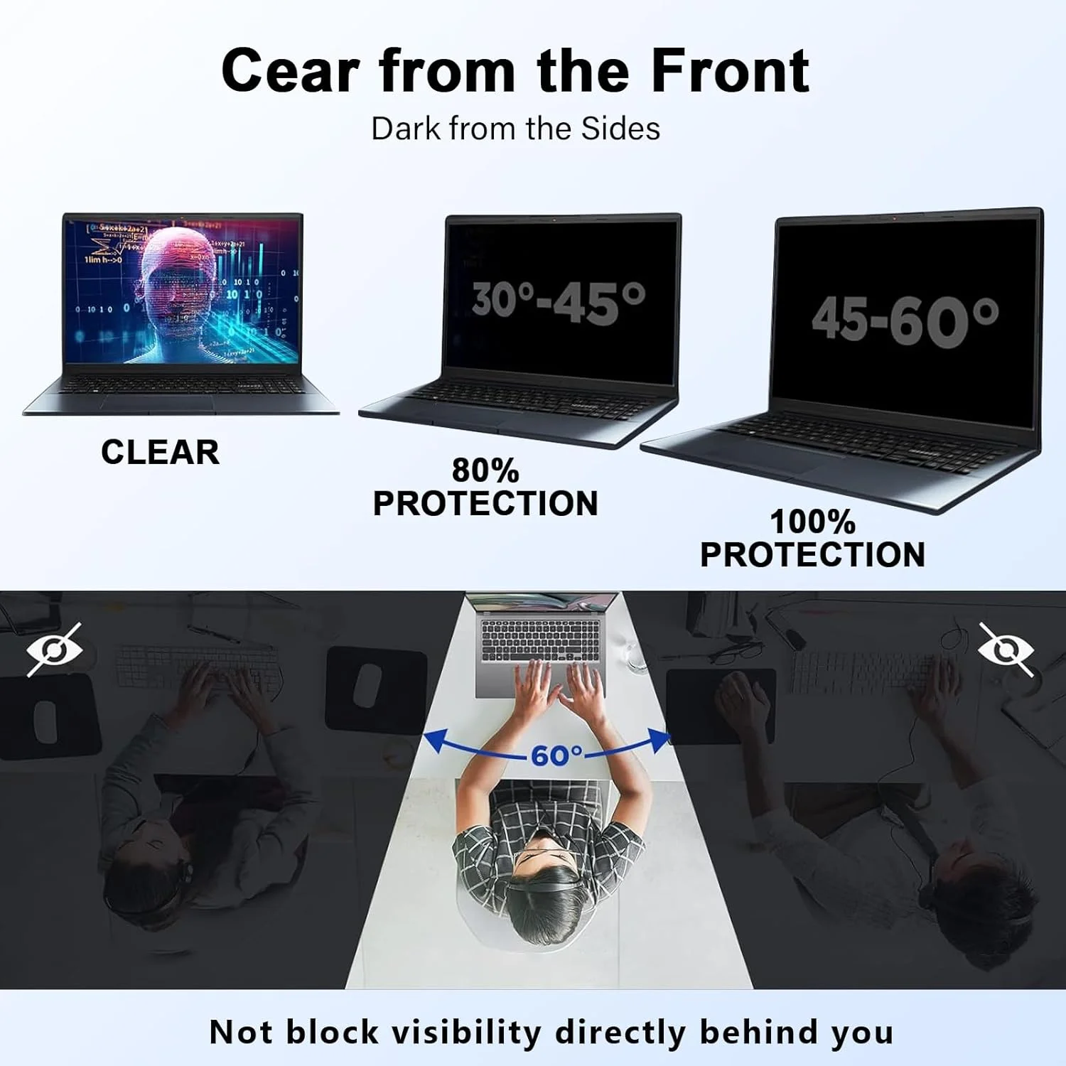 محافظ صفحه نمایش حریم خصوصی Wonsoso برای لپ تاپ 14 اینچی با نسبت تصویر 16:9، فیلتر حریم خصوصی ضد جاسوسی و محافظ ضد تابش نور آبی برای Hp/Dell/Lenovo/ThinkPad/Asus/Sony، قابل جابجایی محافظ صفحه نمایش حریم خصوصی Wonsoso برای لپ تاپ 14 اینچی با نسبت تصویر 16:9، فیلتر حریم خصوصی ضد جاسوسی و محافظ ضد تابش نور آبی برای Hp/Dell/Lenovo/ThinkPad/Asus/Sony، قابل جابجایی