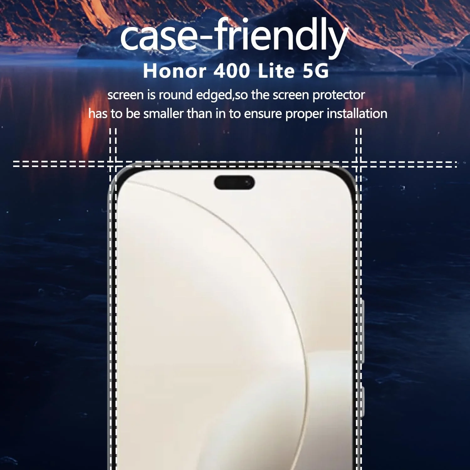 محافظ صفحه نمایش نرم TPU مدل Teenrpov 3+2 تکه برای گوشی Honor 400 Lite 5G [بدون شیشه حرارت دیده] + محافظ لنز دوربین شیشه حرارت دیده، محافظ صفحه نمایش ضد خش HD برای گوشی Honor 400 Lite 5G