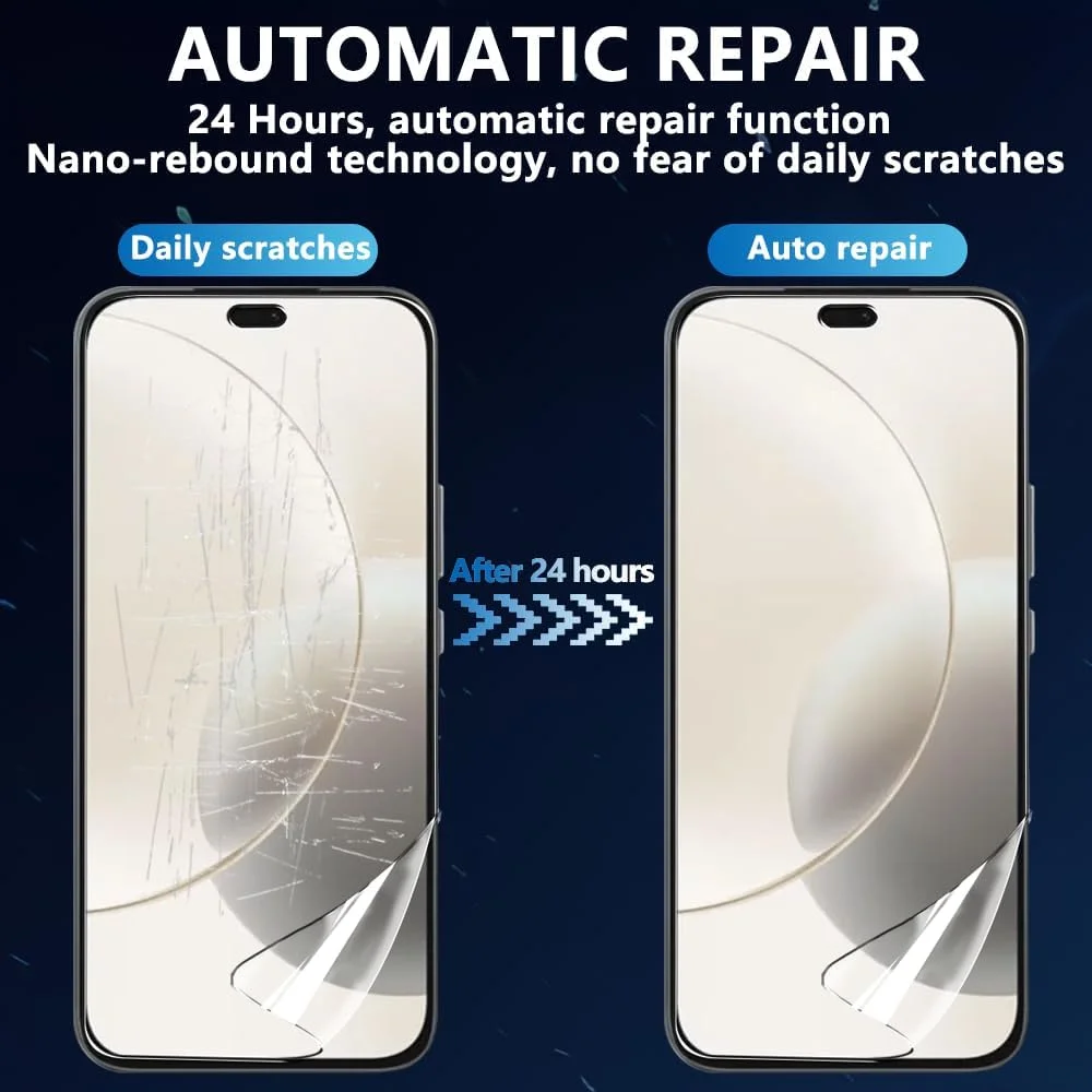 محافظ صفحه نمایش نرم TPU مدل Teenrpov 3+2 تکه برای گوشی Honor 400 Lite 5G [بدون شیشه حرارت دیده] + محافظ لنز دوربین شیشه حرارت دیده، محافظ صفحه نمایش ضد خش HD برای گوشی Honor 400 Lite 5G