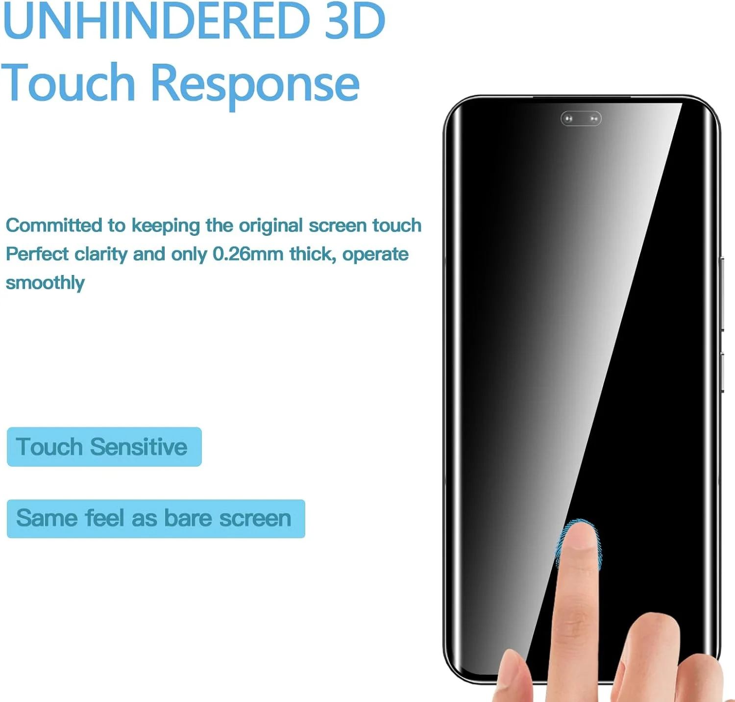 محافظ صفحه نمایش شیشه ای حرارت دیده شفاف آنووکوا مناسب برای گوشی Honor 400 Pro 5G به همراه محافظ لنز دوربین عقب، بدون حباب، نصب آسان (2+2 تکه)