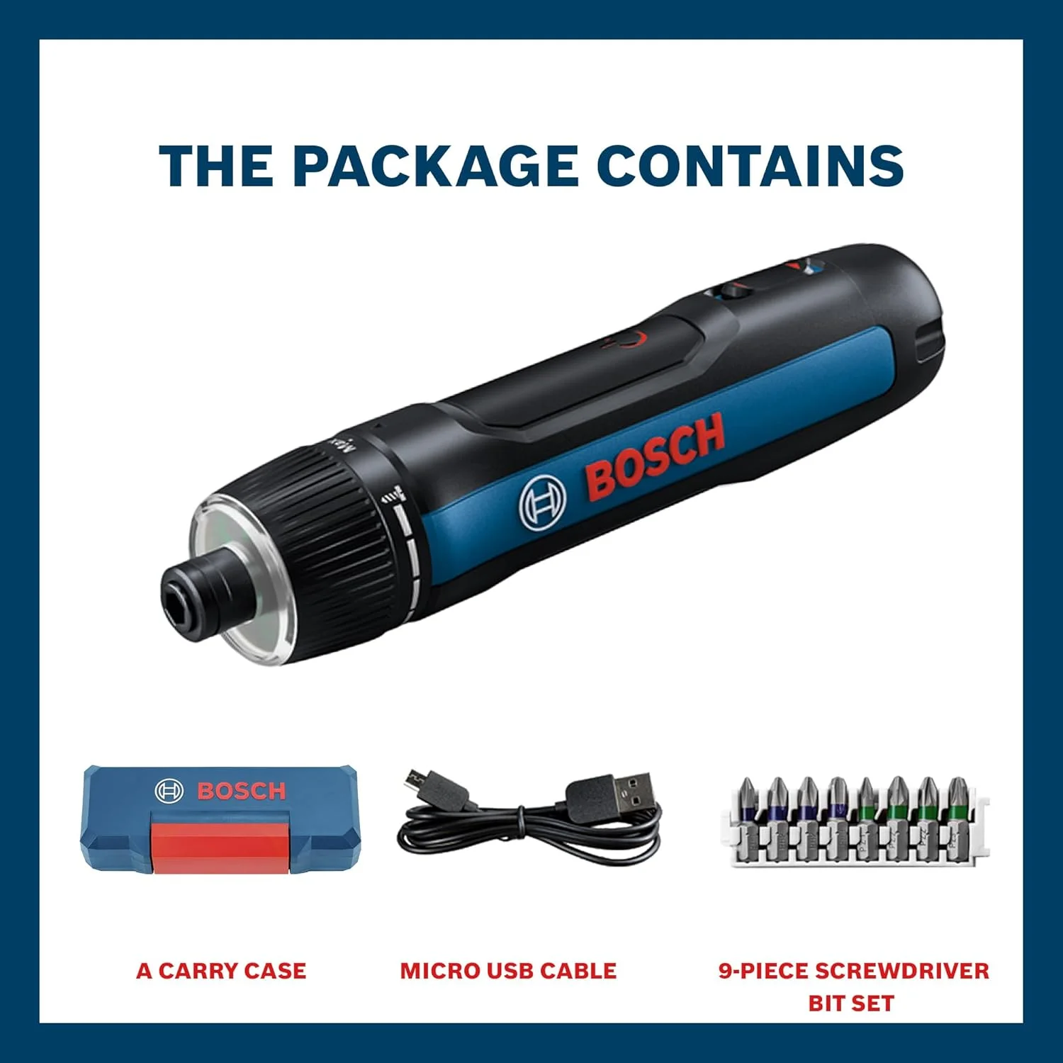 کیت پیچ گوشتی حرفه ای BOSCH GO 3.0 | مجموعه 9 عددی سری پیچ گوشتی | باتری 2.0 آمپر ساعت | سرعت 360 دور در دقیقه | گشتاور 5/2 نیوتن متر | شروع فشاری و توقف هوشمند | نگهدارنده سری ¼ اینچ HEX جهانی کیت پیچ گوشتی حرفه ای BOSCH GO 3.0 | مجموعه 9 عددی سری پیچ گوشتی | باتری 2.0 آمپر ساعت | سرعت 360 دور در دقیقه | گشتاور 5/2 نیوتن متر | شروع فشاری و توقف هوشمند | نگهدارنده سری ¼ اینچ HEX جهانی