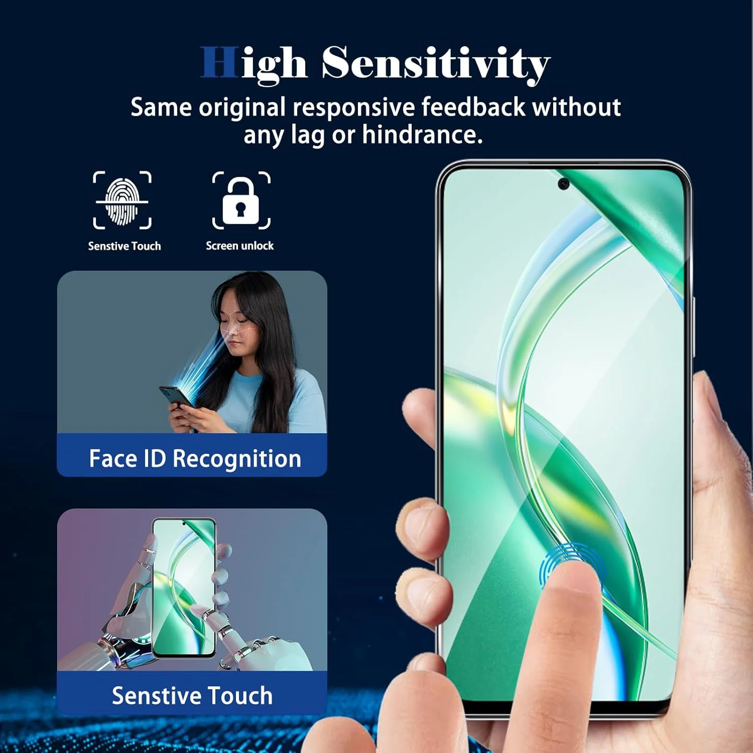 محافظ صفحه نمایش شیشه ای حرارت دیده HeeYeal سازگار با گوشی Honor 200 Smart 5G، [2 عدد] محافظ صفحه نمایش با سختی 9H، فوق العاده مقاوم در برابر خراش، محافظ صفحه نمایش شیشه ای HD برای گوشی Honor 200 Smart 5G