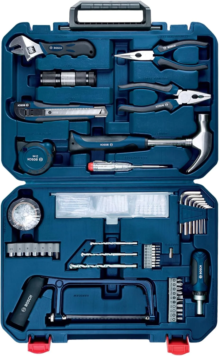جعبه ابزار دستی فلزی همه کاره 108 تکه بوش مدل 2.607.002.790 (آبی) جعبه ابزار دستی فلزی همه کاره 108 تکه بوش مدل 2.607.002.790 (آبی)