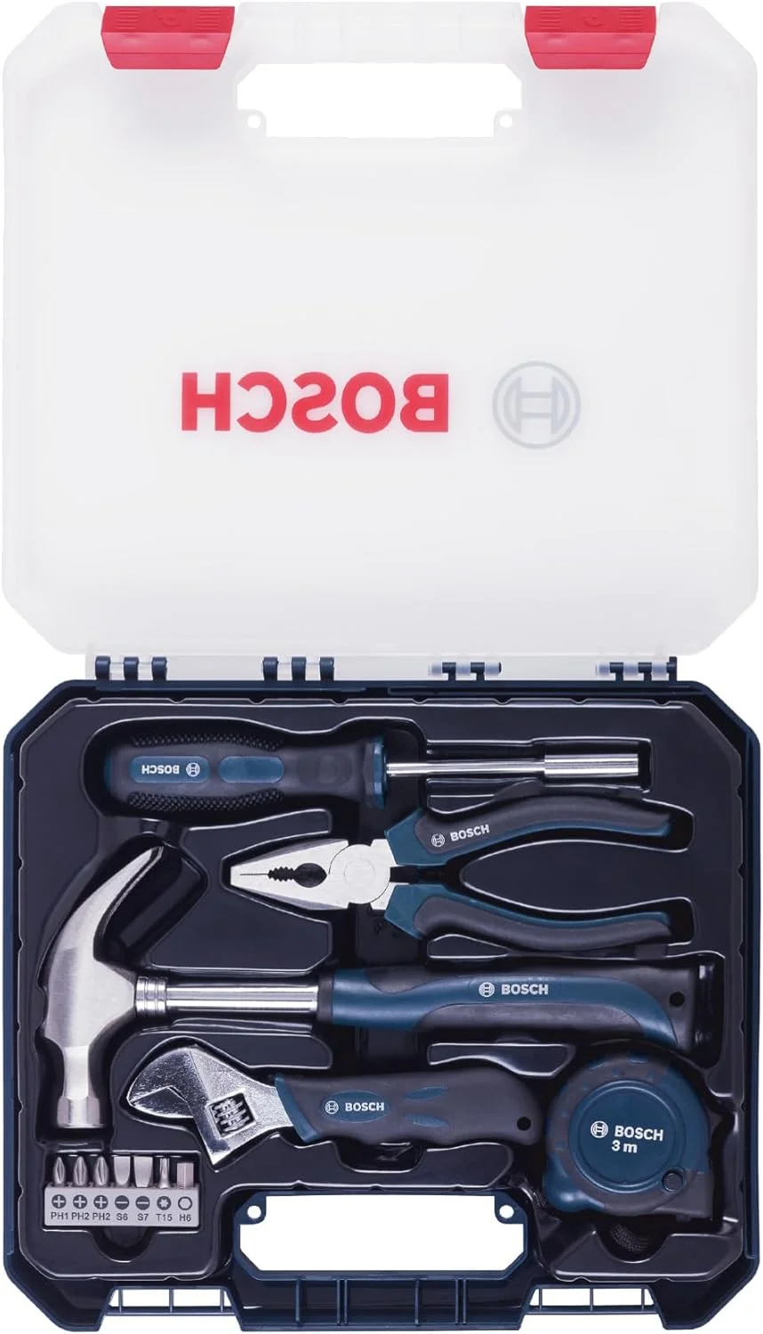 جعبه ابزار دستی بوش (آبی، 12 تکه) جعبه ابزار دستی بوش (آبی، 12 تکه)