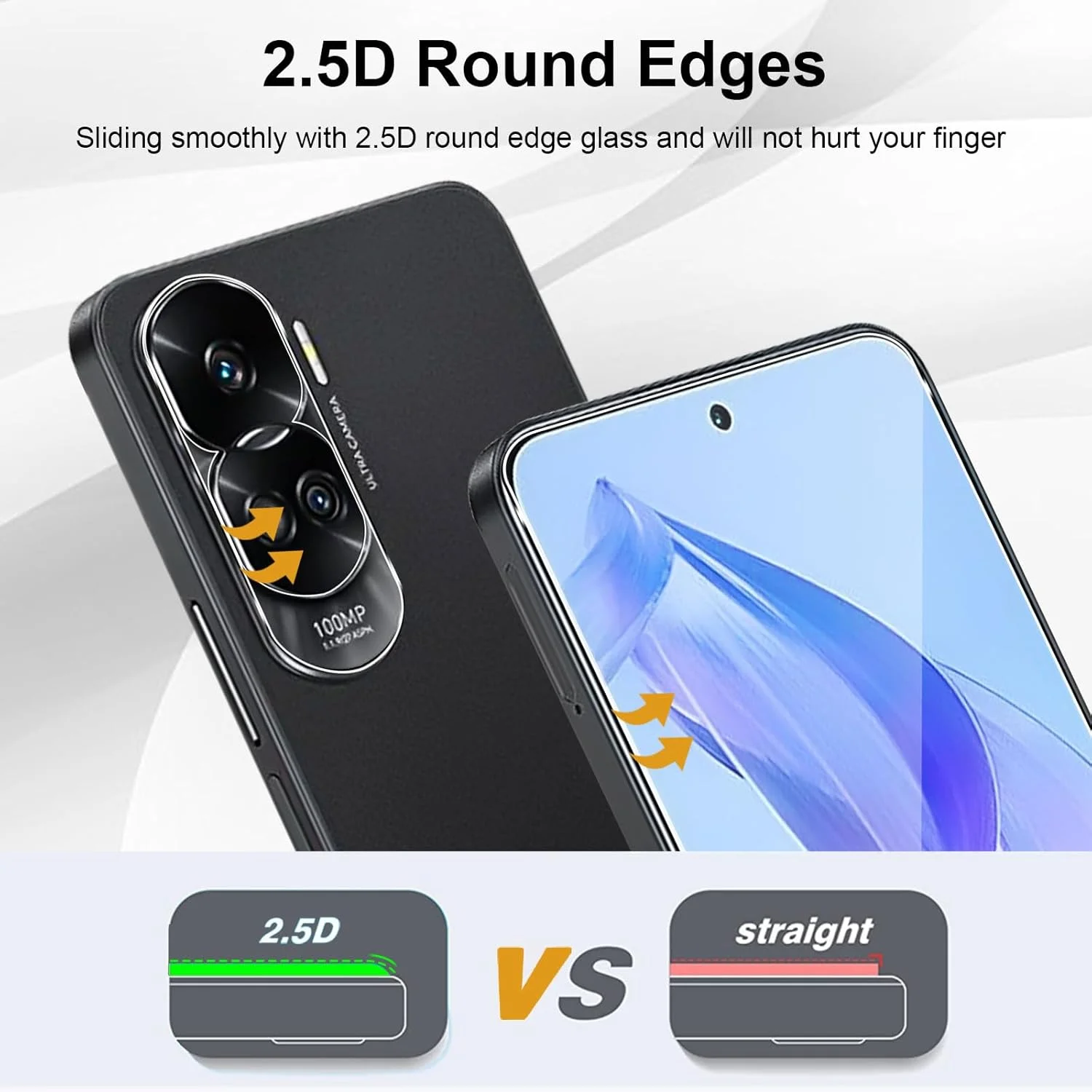 محافظ صفحه نمایش Yenwen برای گوشی Honor 90 Lite 5G، شیشه حرارت دیده، بسته 2 عددی محافظ صفحه نمایش شیشه ای حرارت دیده به همراه 2 عدد محافظ دوربین، شیشه محافظ با سختی 9H، فیلم محافظ ضد خش تلفن همراه HD محافظ صفحه نمایش Yenwen برای گوشی Honor 90 Lite 5G، شیشه حرارت دیده، بسته 2 عددی محافظ صفحه نمایش شیشه ای حرارت دیده به همراه 2 عدد محافظ دوربین، شیشه محافظ با سختی 9H، فیلم محافظ ضد خش تلفن همراه HD