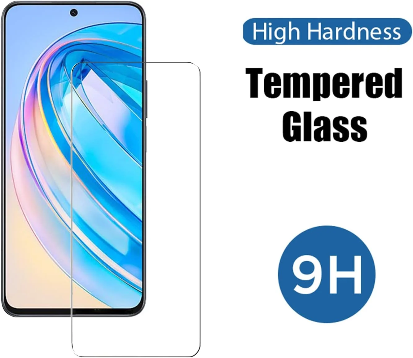 [بسته 3 عددی] محافظ صفحه نمایش شیشه ای حرارت دیده ZMONE برای گوشی Honor X8a، سختی 9H، وضوح بالا، مقاوم در برابر خش، بدون حباب و ضد اثر انگشت
