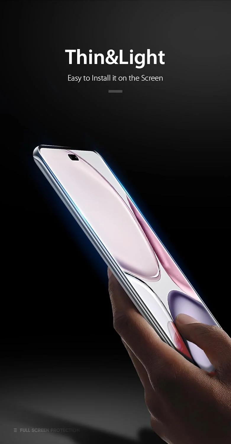 محافظ صفحه نمایش OIATROE [بسته 2 عددی] برای Honor X9c/X60 Pro، محافظ صفحه نمایش شیشه ای حرارت دیده ممتاز فوق العاده باریک HD 2.5D Pro-Fit - مشکی