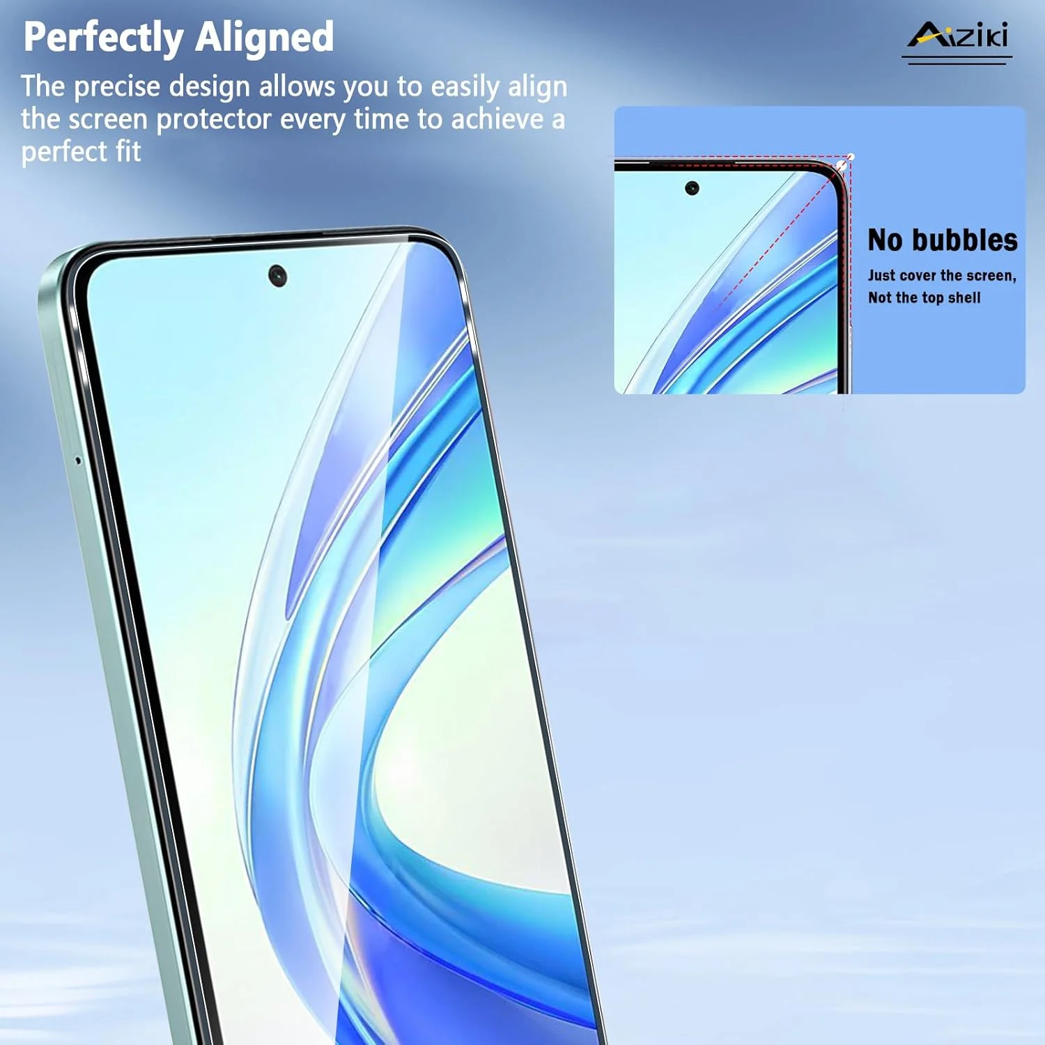 Aiziki [2 عدد شیشه حرارت دیده برای آنر X7b 5G، شفاف HD، ضد خش، ضد اثر انگشت، محافظ صفحه نمایش پوشش کامل با سختی 9H برای آنر X7b 5G Aiziki [2 عدد شیشه حرارت دیده برای آنر X7b 5G، شفاف HD، ضد خش، ضد اثر انگشت، محافظ صفحه نمایش پوشش کامل با سختی 9H برای آنر X7b 5G