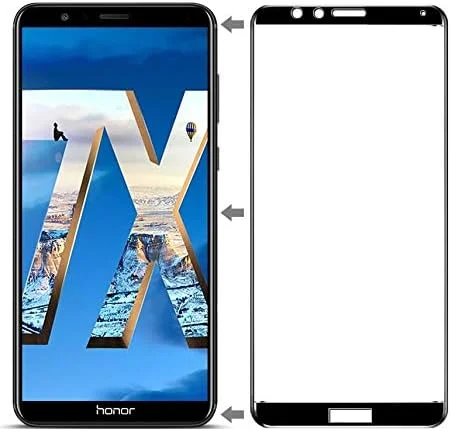 محافظ صفحه نمایش شیشه ای مشکی گوشی هوآوی Honor 7x - ضد خش