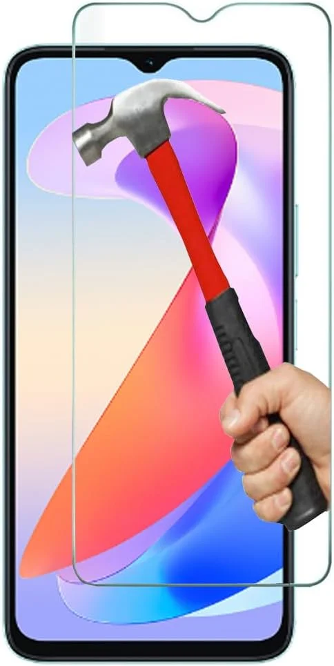 محافظ صفحه نمایش شیشه ای تمپرد KP TECHNOLOGY برای Honor X6a، نصب آسان بدون حباب، فوق العاده شفاف، مقاوم در برابر شکستگی با سختی 9H، پوشش اولئوفوبیک ضد اثر انگشت برای Honor X6a