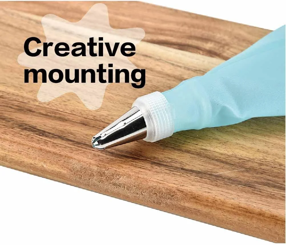 کیت لوازم تزئین کیک آنتایجی هوا 32 تکه، مجموعه کیسه و نوک خامه با 2 کیسه شیرینی پزی سیلیکونی قابل استفاده مجدد، لوازم پخت و پز کیت پایپینگ خامه