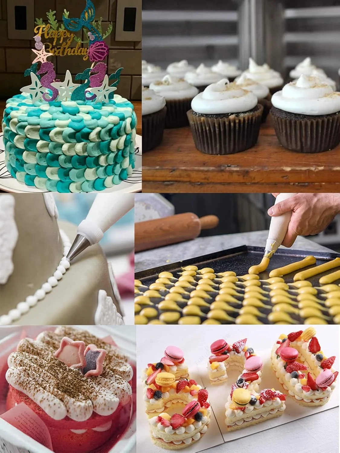 نازل های گرد بزرگ Aibakrs، مجموعه نازل های ماسوره ای برای ماکارون، نوک های یخ زدگی گرد، نازل های خامه ای برای تزیین کیک، کاپ کیک، کلوچه، لوازم پخت کیک، 5 عدد نازل های گرد بزرگ Aibakrs، مجموعه نازل های ماسوره ای برای ماکارون، نوک های یخ زدگی گرد، نازل های خامه ای برای تزیین کیک، کاپ کیک، کلوچه، لوازم پخت کیک، 5 عدد