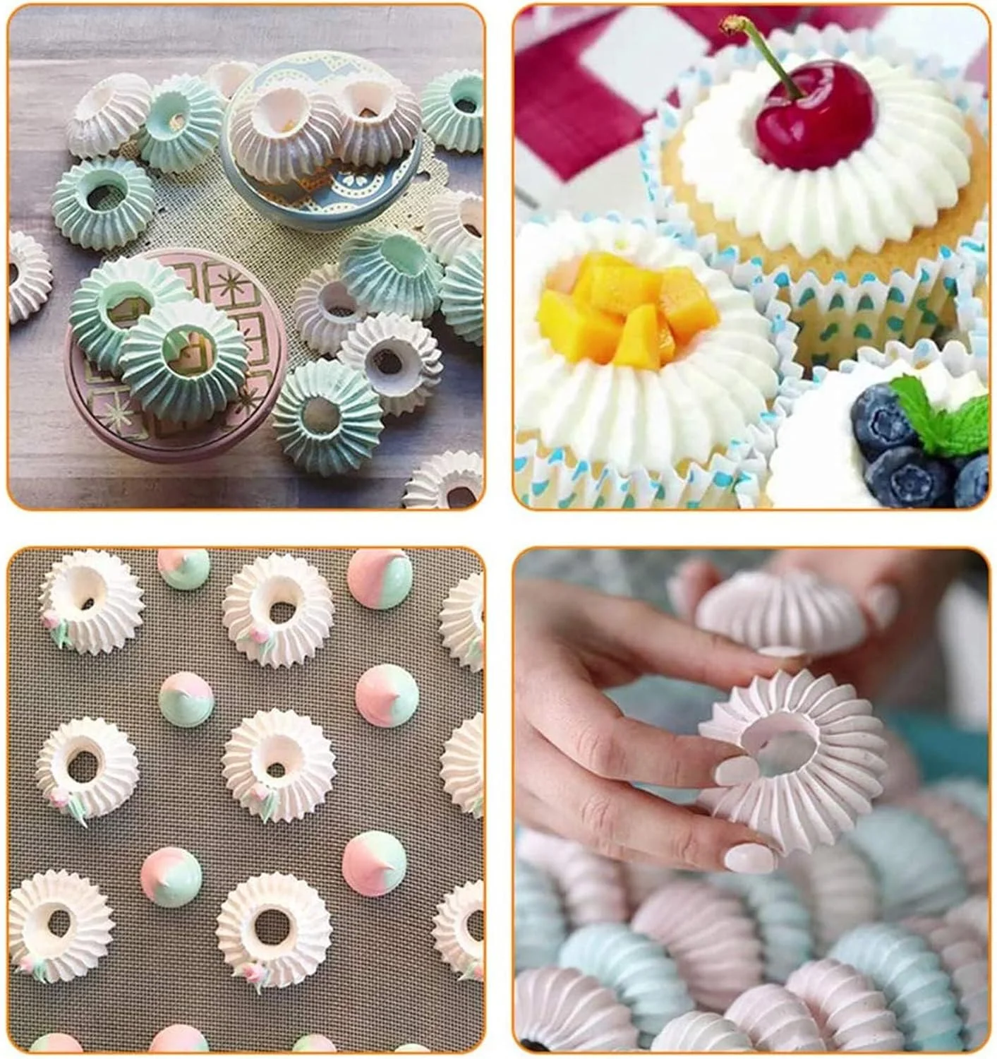 ست ۴ عددی قیف خامه زن استیل ممتاز - نازل های تزئینی بسیار بزرگ برای طراحی های حرفه ای کیک، کاپ کیک، کلوچه و شیرینی - ابزارهای ضروری پخت برای ارائه بی نقص دسر ست ۴ عددی قیف خامه زن استیل ممتاز - نازل های تزئینی بسیار بزرگ برای طراحی های حرفه ای کیک، کاپ کیک، کلوچه و شیرینی - ابزارهای ضروری پخت برای ارائه بی نقص دسر