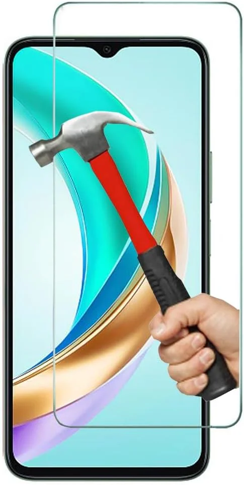 محافظ صفحه نمایش شیشه ای حرارت دیده با کیفیت عالی KP TECHNOLOGY (بسته 2 عددی) Honor X6b، شیشه ضد شکست با شفافیت بالا برای Honor X6b