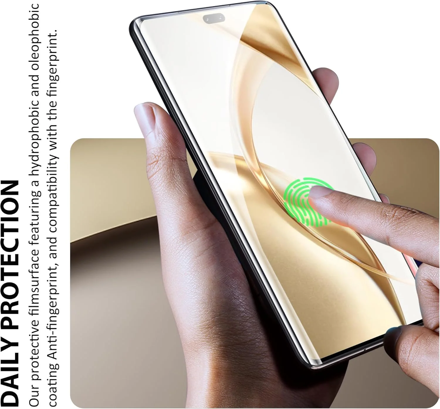 محافظ صفحه نمایش شیشه ای حرارت دیده برای گوشی Honor 200 Pro، بسته 2 عددی [6.78 اینچ] + محافظ لنز دوربین HD شفاف، بسته 2 عددی، سختی 9H، سازگار با باز کردن قفل اثر انگشت، HD شفاف