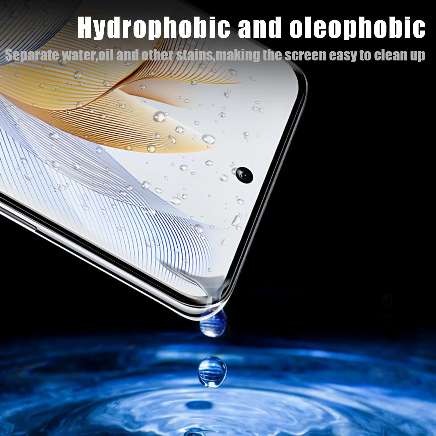 محافظ شیشه ای هولیلو برای Honor 90 به همراه محافظ دوربین پشتی، [2 + 2 عدد] غشای شیشه ای سخت با سختی 9H مقاوم در برابر خراش، فیلم محافظ صفحه نمایش HD بدون حباب