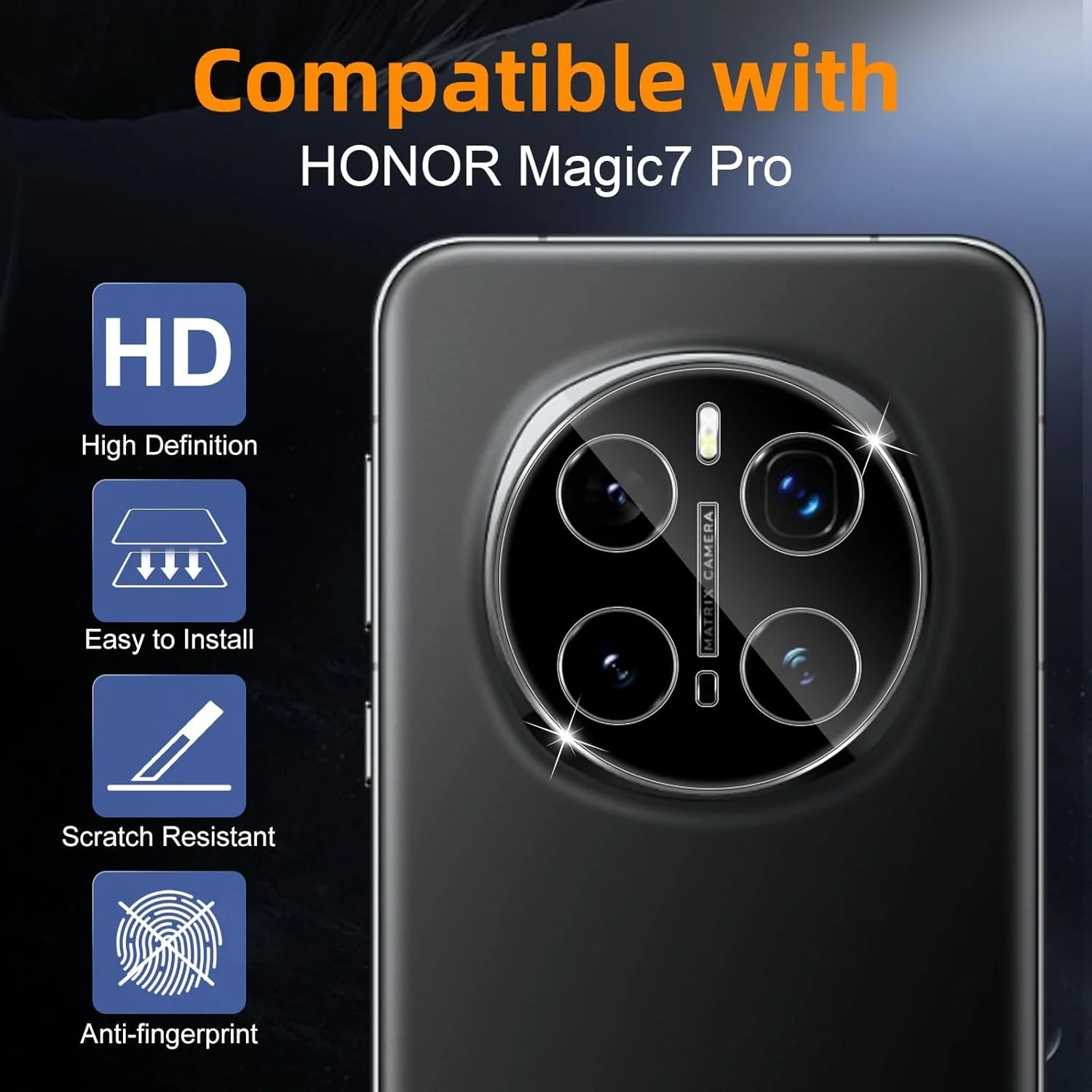 محافظ لنز دوربین Vanrain از جنس شیشه حرارت دیده مناسب برای گوشی Honor Magic 7 Pro، بسته 3 عددی، فیلم محافظ دوربین با سختی 9H، فوق العاده شفاف، شیشه محافظ لنز مقاوم در برابر خراش برای Honor Magic 7 Pro محافظ لنز دوربین Vanrain از جنس شیشه حرارت دیده مناسب برای گوشی Honor Magic 7 Pro، بسته 3 عددی، فیلم محافظ دوربین با سختی 9H، فوق العاده شفاف، شیشه محافظ لنز مقاوم در برابر خراش برای Honor Magic 7 Pro