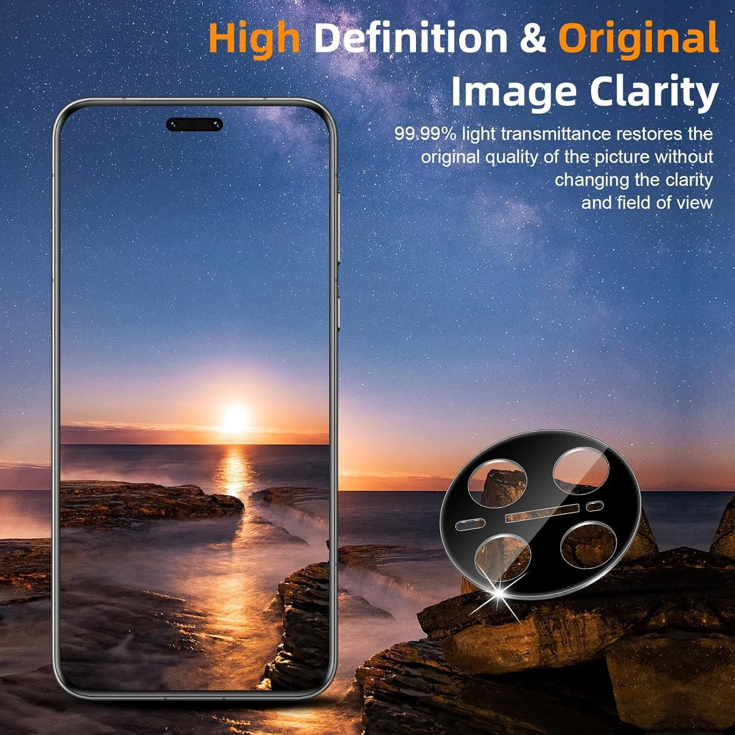 محافظ لنز دوربین Vanrain از جنس شیشه حرارت دیده مناسب برای گوشی Honor Magic 7 Pro، بسته 3 عددی، فیلم محافظ دوربین با سختی 9H، فوق العاده شفاف، شیشه محافظ لنز مقاوم در برابر خراش برای Honor Magic 7 Pro محافظ لنز دوربین Vanrain از جنس شیشه حرارت دیده مناسب برای گوشی Honor Magic 7 Pro، بسته 3 عددی، فیلم محافظ دوربین با سختی 9H، فوق العاده شفاف، شیشه محافظ لنز مقاوم در برابر خراش برای Honor Magic 7 Pro