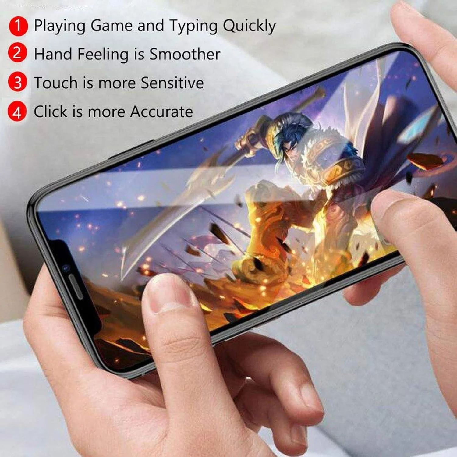 کاور گوشی HuiYouMY [3 در 1] سازگار با Honor 90 Lite به همراه 2 عدد محافظ صفحه نمایش شیشه ای حرارت دیده برای Honor 90 Lite، کاور باریک و نرم TPU ضد ضربه و ضد خش - سرمه ای