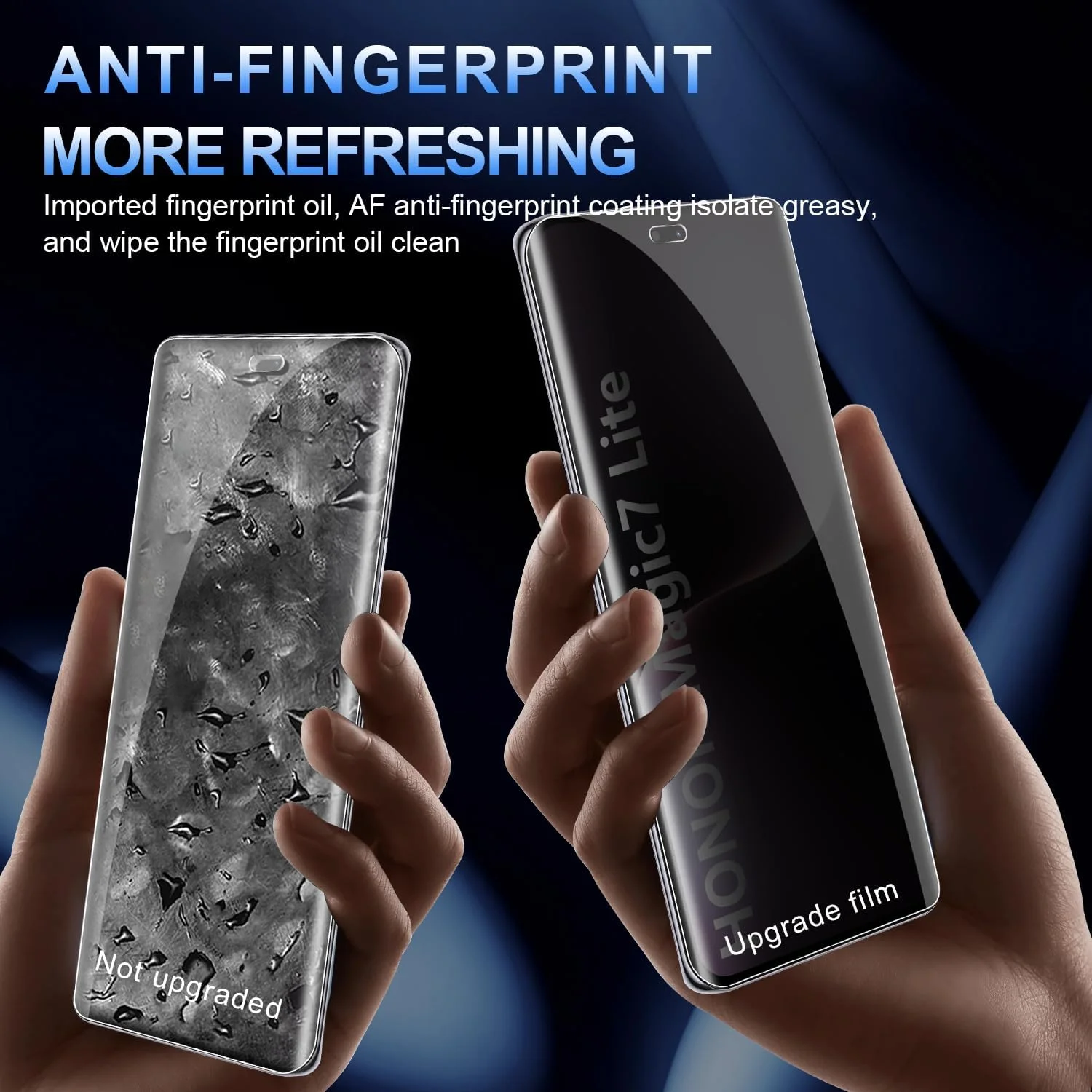 محافظ صفحه نمایش حریم خصوصی هولیلو مناسب برای گوشی آنر Magic7 Lite 5G، بسته 2 عددی، شیشه حرارت دیده، محافظ صفحه نمایش ضد جاسوسی، لبه مشکی محافظ صفحه نمایش حریم خصوصی هولیلو مناسب برای گوشی آنر Magic7 Lite 5G، بسته 2 عددی، شیشه حرارت دیده، محافظ صفحه نمایش ضد جاسوسی، لبه مشکی