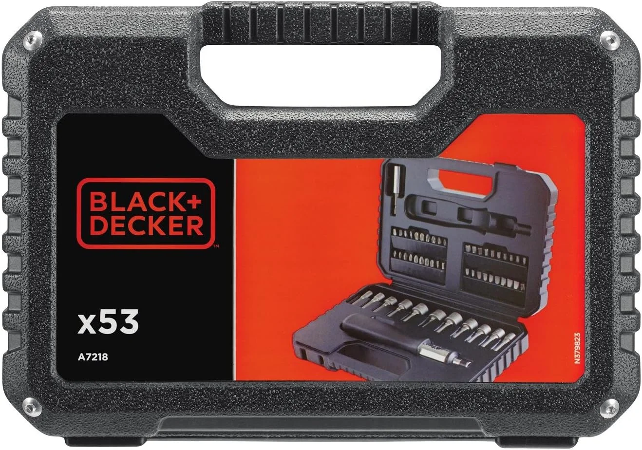 مجموعه ابزار 53 عددی دریل/پیچ گوشتی بلک + دکر مدل A7218