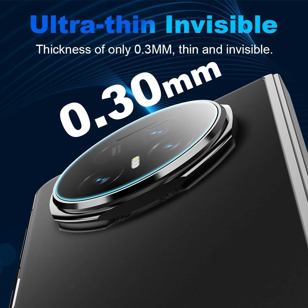 محافظ صفحه نمایش Lemxiee برای گوشی Honor Magic V5 شیشه حرارت دیده [2+1 تکه] محافظت از دوربین + محافظ صفحه نمایش با سختی HD 9H