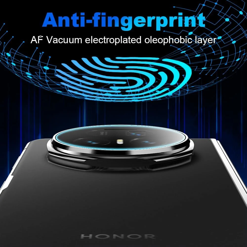 محافظ صفحه نمایش Lemxiee برای گوشی Honor Magic V5 شیشه حرارت دیده [2+1 تکه] محافظت از دوربین + محافظ صفحه نمایش با سختی HD 9H