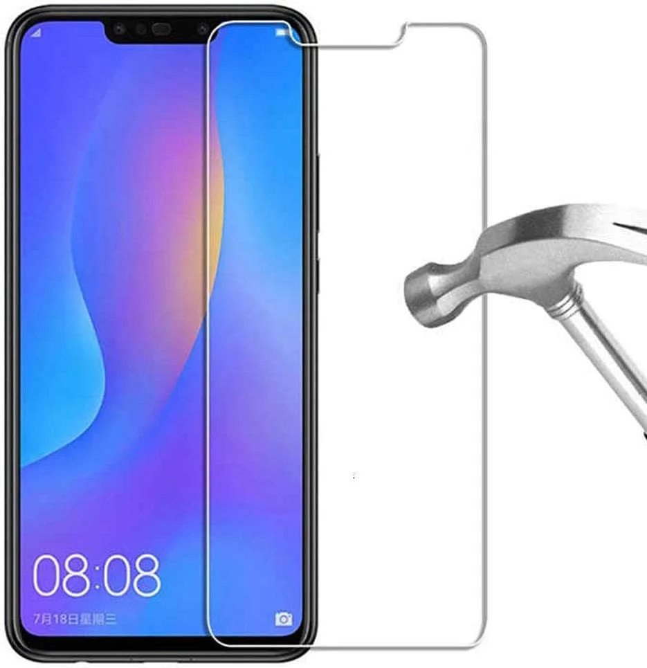 بسته 3 عددی محافظ صفحه شیشه ای برای گوشی هواوی آنر 8X، محافظ صفحه نمایش شیشه حرارت دیده برای هواوی آنر 8X مکس 8 X ویو 10 لایت، شیشه آنر 8X مکس