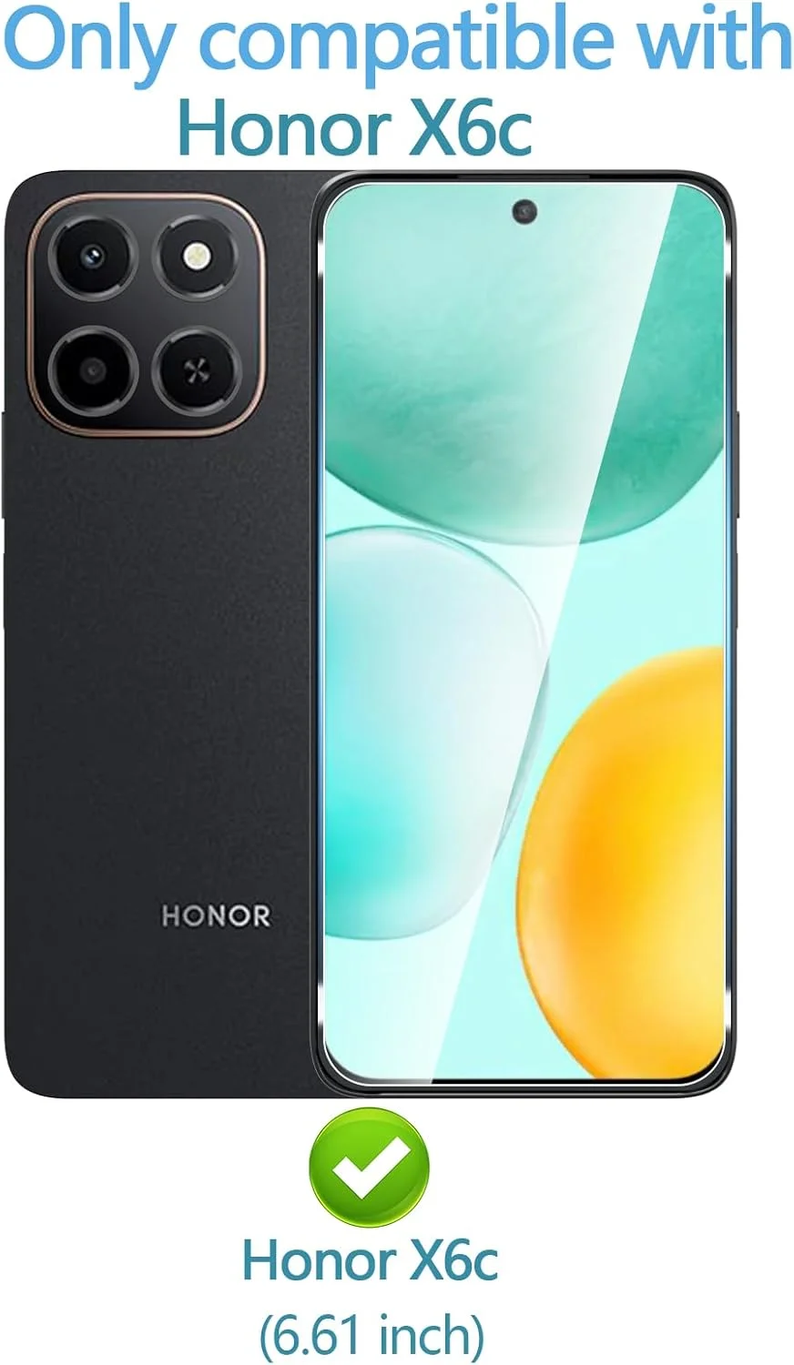 محافظ صفحه نمایش و محافظ لنز دوربین Anoowkoa مدل 2+2 عددی برای گوشی Honor X6c، فیلم شیشه ای حرارت دیده، ضد اثر انگشت محافظ صفحه نمایش و محافظ لنز دوربین Anoowkoa مدل 2+2 عددی برای گوشی Honor X6c، فیلم شیشه ای حرارت دیده، ضد اثر انگشت