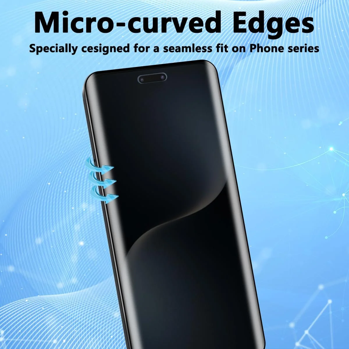 محافظ صفحه نمایش حریم خصوصی Yieehhow برای گوشی Honor Magic 7 Pro، شیشه حرارت دیده، [1 عدد] سختی 9H، شیشه محافظ ضد جاسوسی و [بسته 2 عددی] محافظ صفحه نمایش شیشه حرارت دیده محافظ دوربین برای Honor