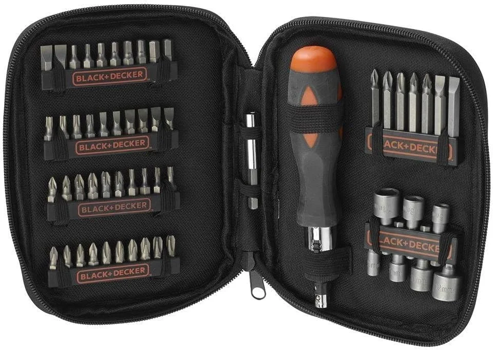 BLACK+DECKER 56 Pieces Ratchet Scewdriver Set, A7104-Xj,