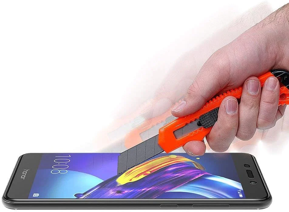 MaiJin Compatible with Honor 6C Pro Screen Protector Foils, (2 Pack) 9H Hardness Tempered Glass Film for Huawei Honor 6C Pro, Honor V9 Play