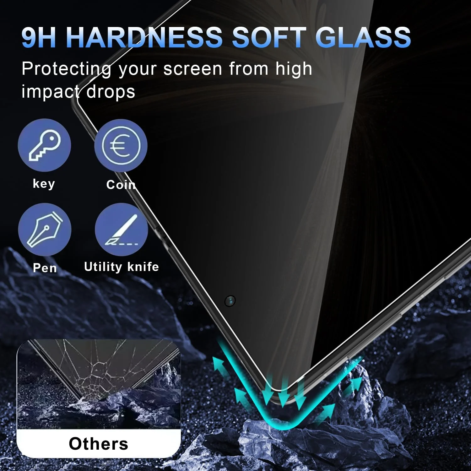 محافظ صفحه نمایش حریم خصوصی Holilo برای گوشی Honor Magic V5 5G با صفحه نمایش انعطاف پذیر، بسته 2 عددی محافظ صفحه نمایش ضد جاسوسی لبه مشکی محافظ صفحه نمایش حریم خصوصی Holilo برای گوشی Honor Magic V5 5G با صفحه نمایش انعطاف پذیر، بسته 2 عددی محافظ صفحه نمایش ضد جاسوسی لبه مشکی