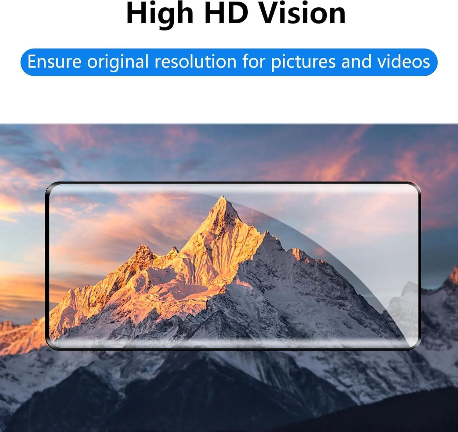 محافظ صفحه نمایش [بسته 2+2 عددی] Moninsta سازگار با گوشی Honor Magic 7 Pro 5G به همراه محافظ لنز، سختی 9H ضد خش، پشتیبانی از باز کردن قفل با اثر انگشت
