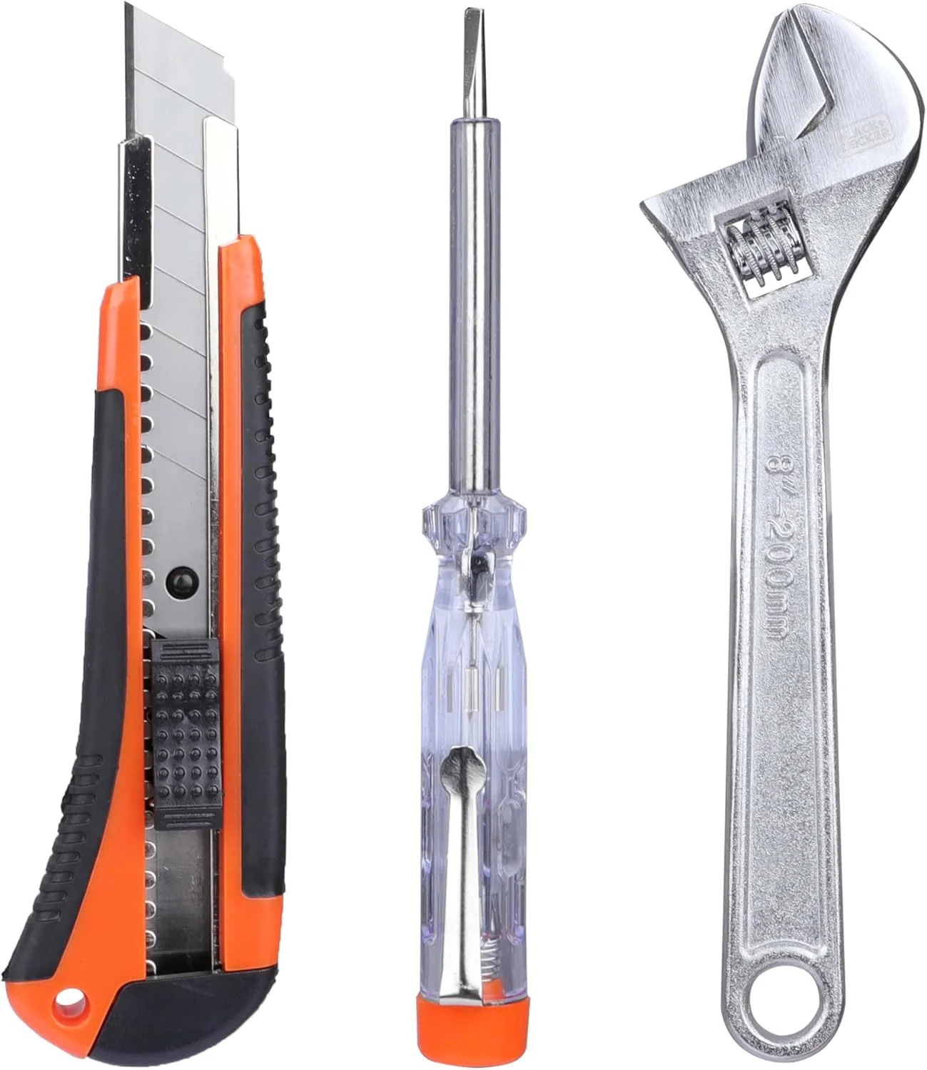 Black & Decker 126 Pieces Hand Tool Kit In Kitbox For Home Diy & Professional USe, Orange/Black - Bmt126C, 2 Years Warranty