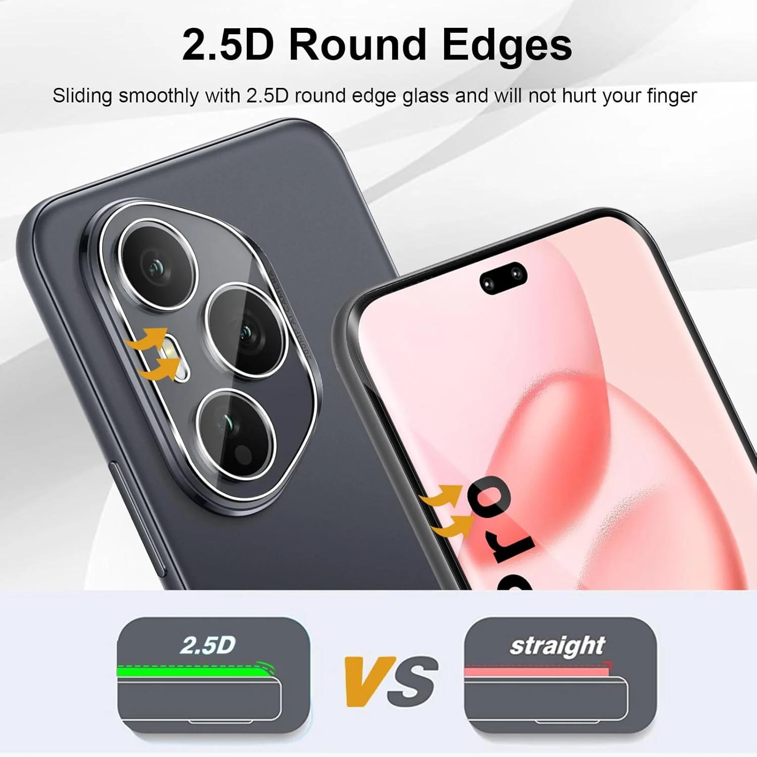 محافظ صفحه نمایش Yenwen برای گوشی Honor 400 Pro 5G، بسته 2 عددی شیشه حرارت دیده به همراه 2 محافظ دوربین، فیلم محافظ گوشی شیشه ای سخت با درجه سختی 9H و وضوح HD محافظ صفحه نمایش Yenwen برای گوشی Honor 400 Pro 5G، بسته 2 عددی شیشه حرارت دیده به همراه 2 محافظ دوربین، فیلم محافظ گوشی شیشه ای سخت با درجه سختی 9H و وضوح HD