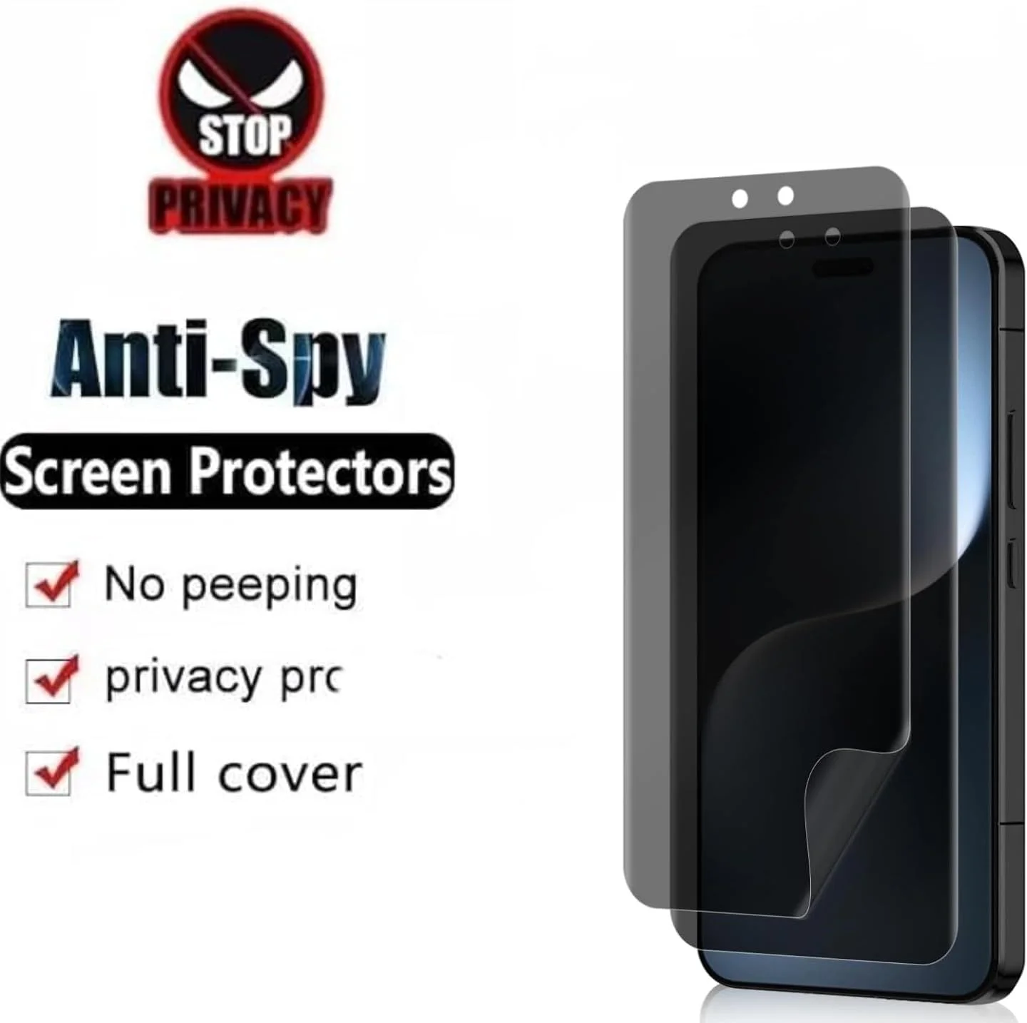 محافظ صفحه نمایش حریم خصوصی شیشه ای حرارتی QIXUZENI [بسته 2+2] سازگار با Honor Magic7 Pro + محافظ لنز دوربین [سختی 9H] [پوشش کامل] [ضد اثر انگشت]
