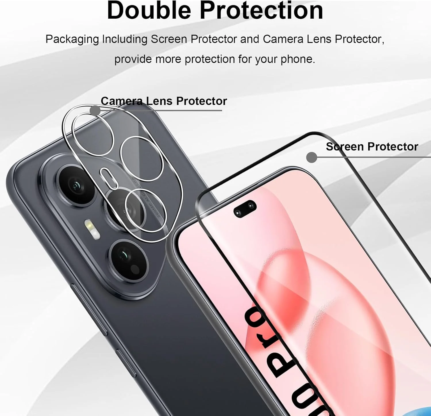 محافظ صفحه نمایش Yenwen برای گوشی Honor 400 Pro 5G، بسته 2 عددی شیشه حرارت دیده به همراه 2 محافظ دوربین، فیلم محافظ گوشی شیشه ای سخت با درجه سختی 9H و وضوح HD محافظ صفحه نمایش Yenwen برای گوشی Honor 400 Pro 5G، بسته 2 عددی شیشه حرارت دیده به همراه 2 محافظ دوربین، فیلم محافظ گوشی شیشه ای سخت با درجه سختی 9H و وضوح HD